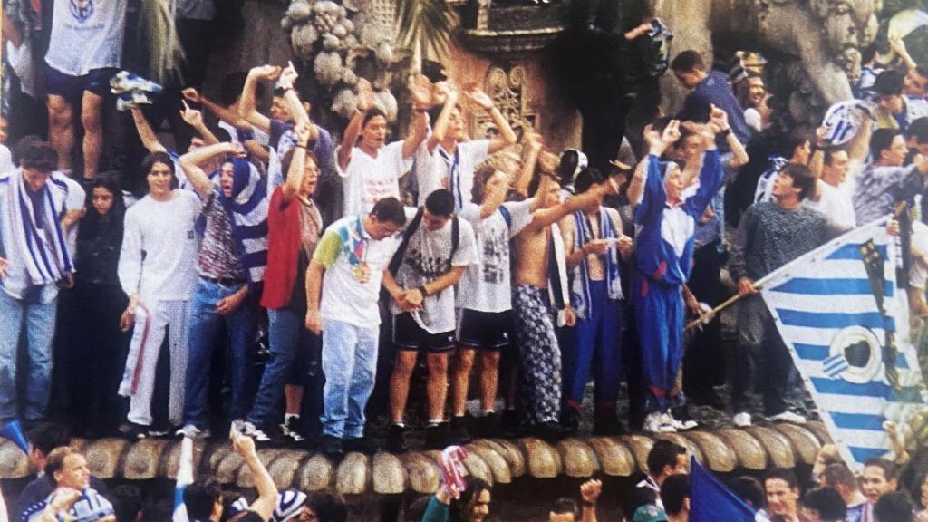 Celebración en la fuente de Luceros.