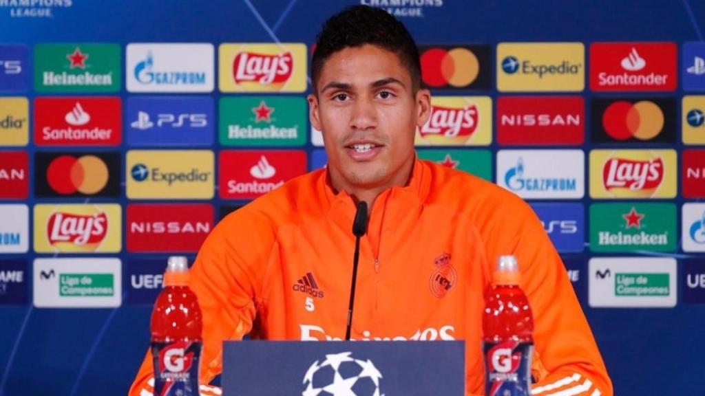 Raphael Varane, en rueda de prensa
