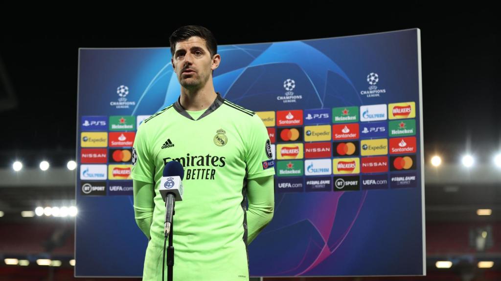Courtois, tras un partido de la Champions League