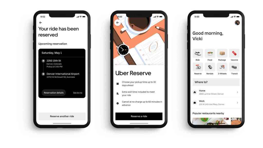 Uber actualiza su app con reservas y anuncia novedades para Uber Eats