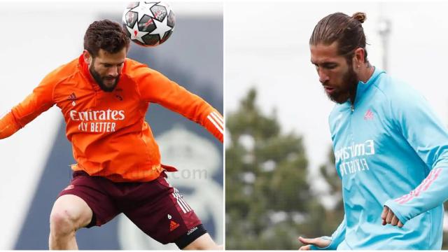 Nacho Fernández y Sergio Ramos