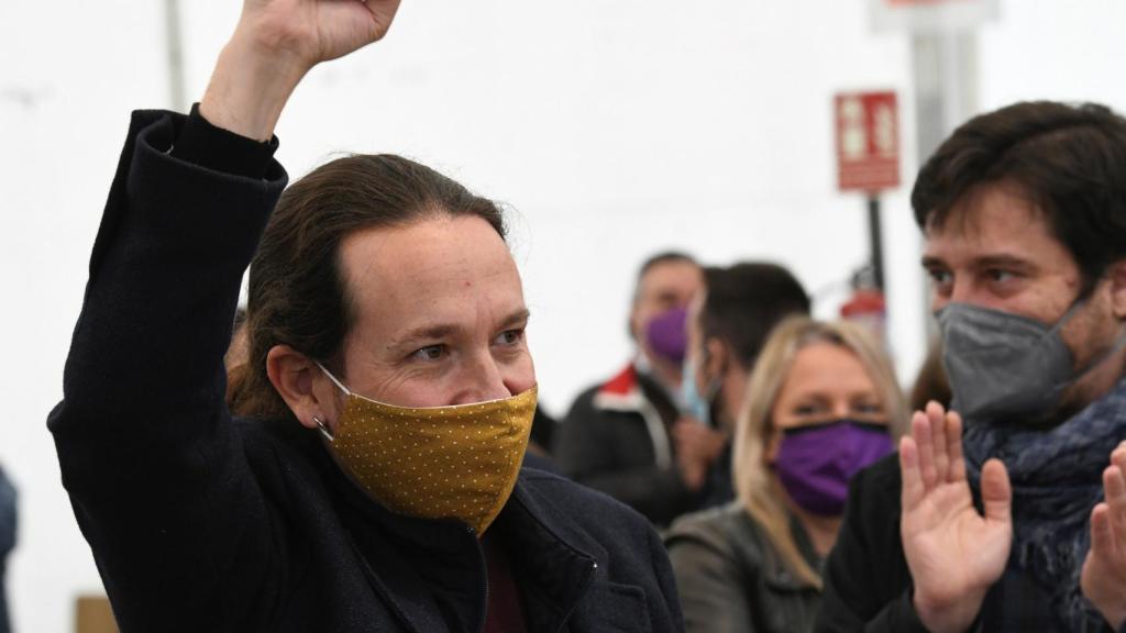 Iglesias, durante un acto de campaña.