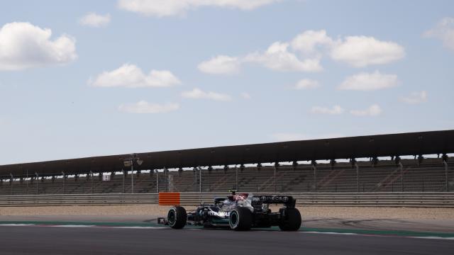 Valtteri Bottas rodando en el circuito de Portimao