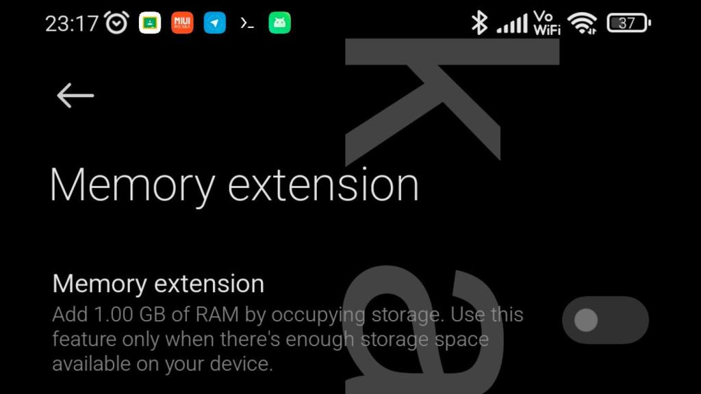 Memory expansion on Xiaomi