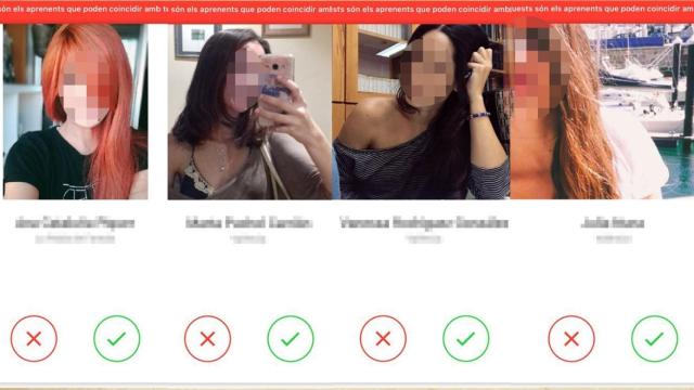 Perfiles en 'Apparella't, el 'Tinder' catalán para buscar pareja lingüística. EE