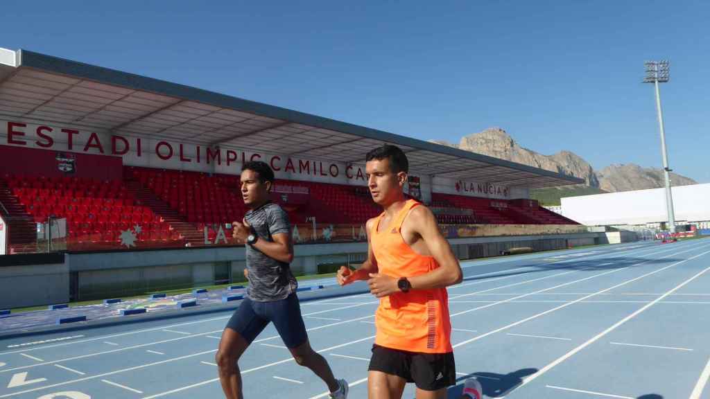 Houssame Benabbou, atleta español, en La Nucía.