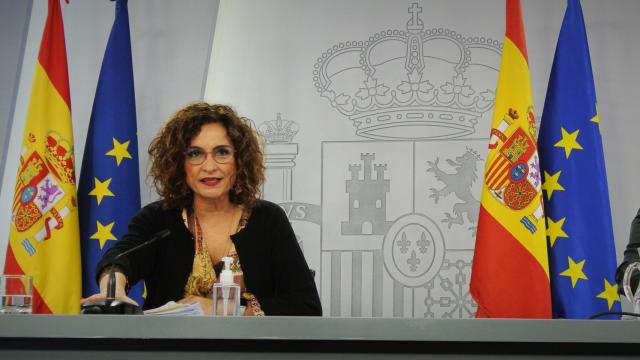 María Jesús Montero, ministra de Hacienda y portavoz, en rueda de prensa tras el Consejo de Ministros.