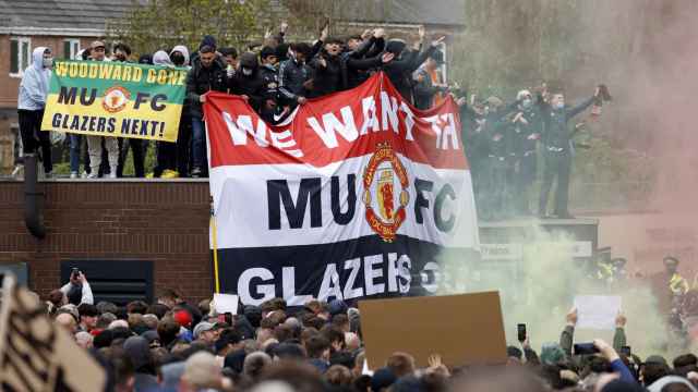 Las protestas de los hinchas del Manchester United contra la directiva