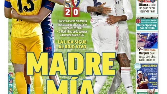 La portada del diario MARCA (02/05/2021)