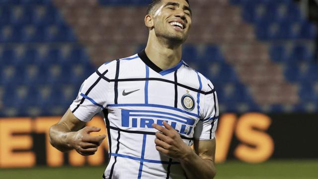 Achraf Hakimi, con la camiseta del Inter de Milan