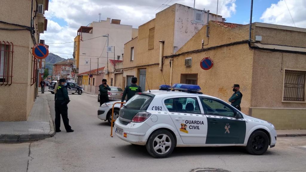 La Guardia Civil desplegada en Jumilla tras el homicidio de Kevin.