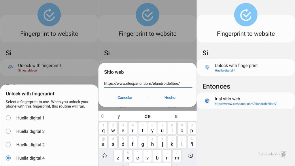 Configuring the footprint in Bixby routines