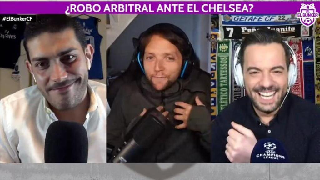 Jorge Calabrés, Rodrigo Fáez y Nacho Peña, en El Bunker CF