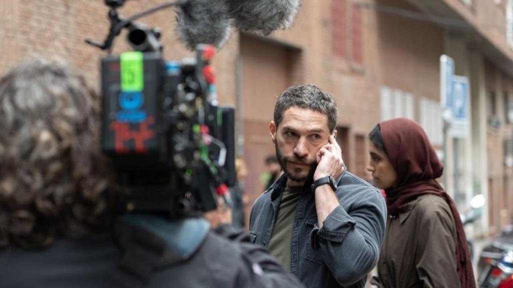 Michel Noher en el rodaje de 'La Unidad'.