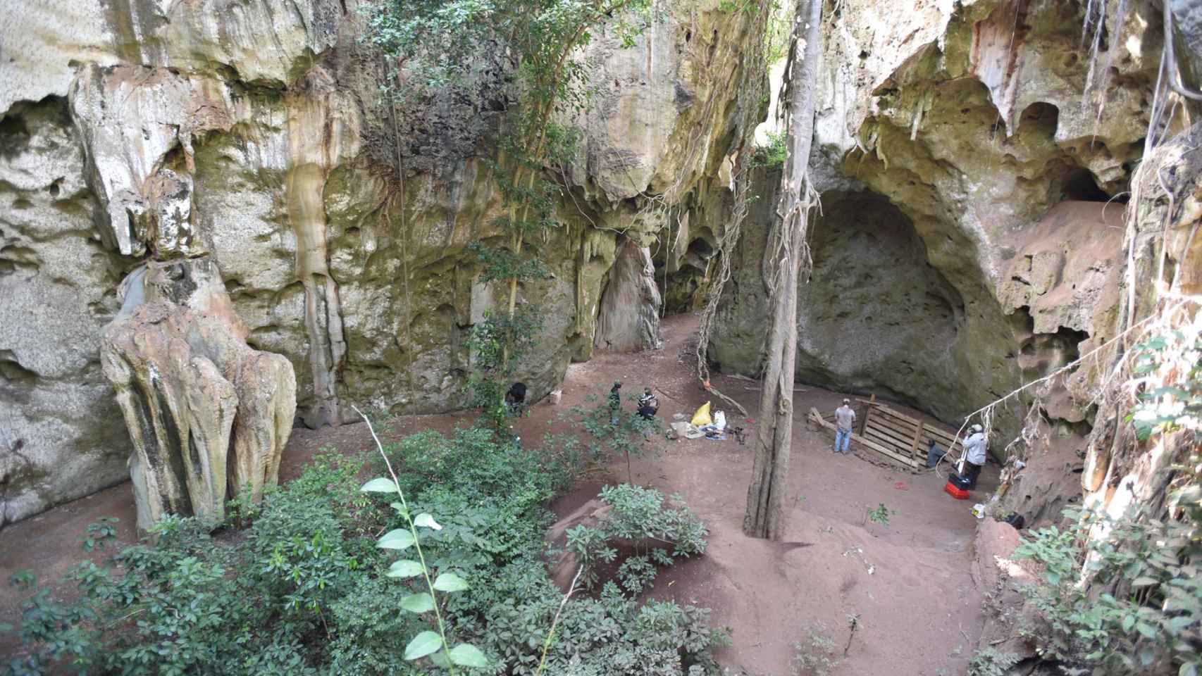 El niño de 3 años de edad fue enterrado en la entrada de la cueva de Panga ya Saidi (Kenia).