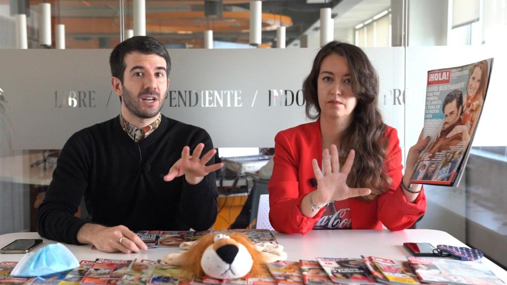 Raúl Rodríguez y Cristina Rodrigo en el kiosco rosa en vídeo.