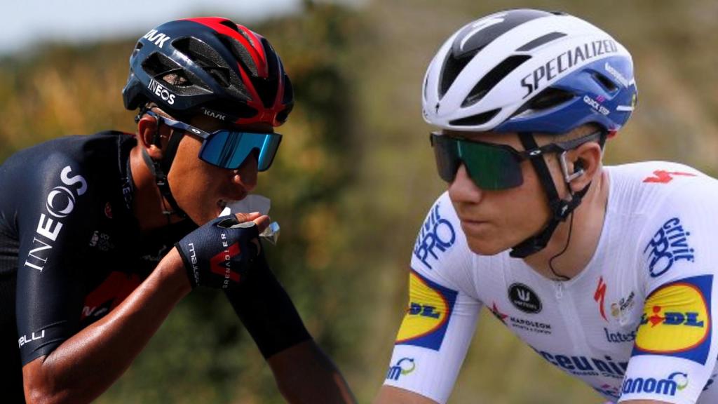 Egan Bernal y Remco Evenepoel, en un fotomontaje