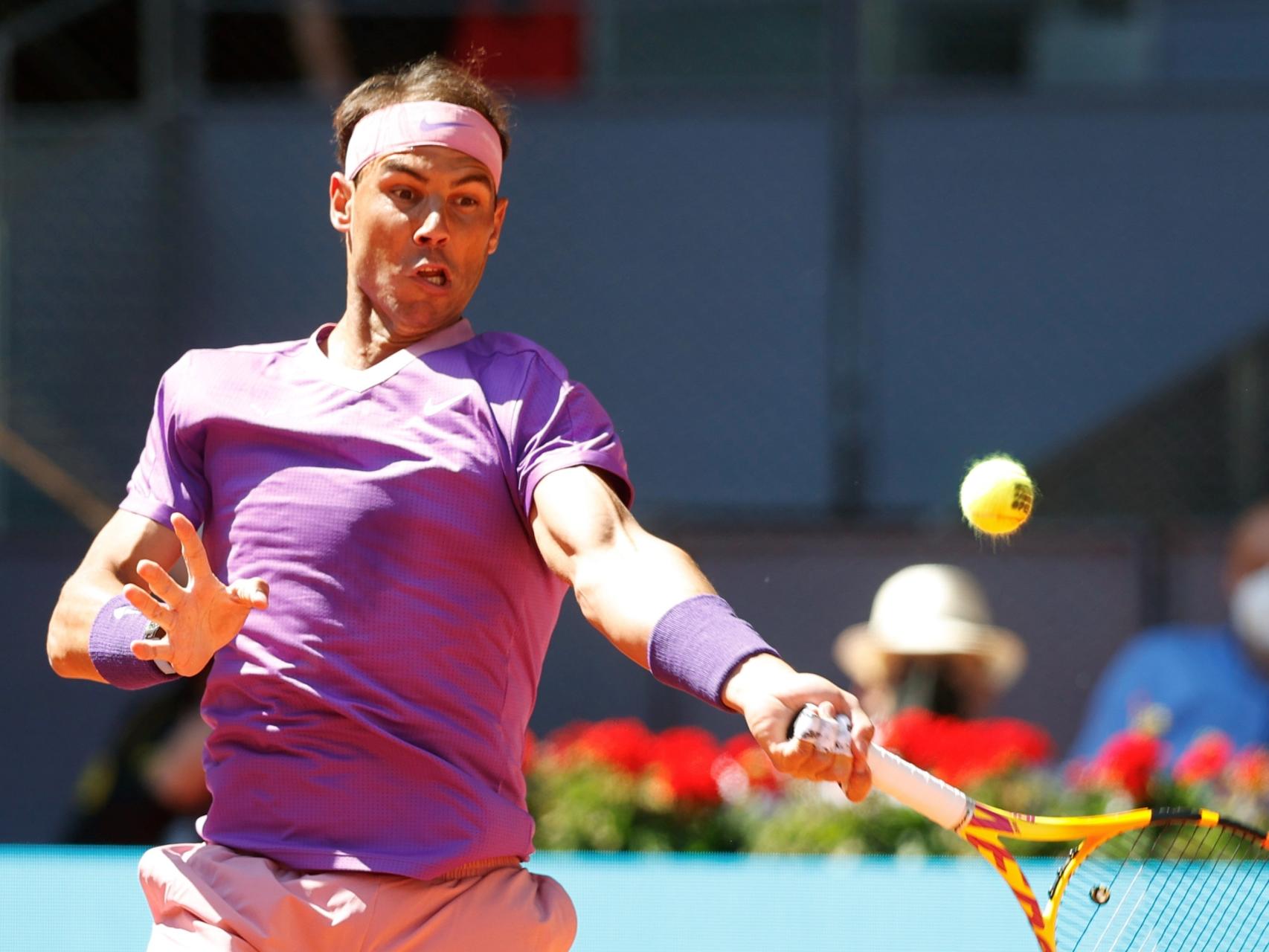 Las imágenes del estreno de Rafa Nadal en el Mutua Madrid Open en el