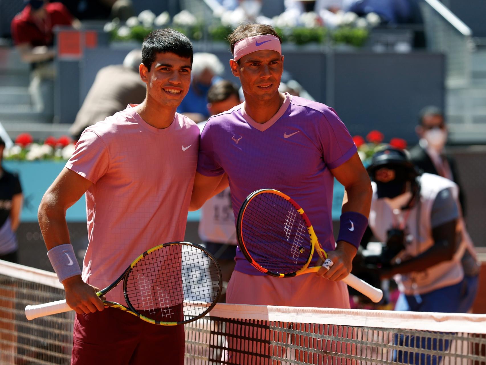 Las imágenes del estreno de Rafa Nadal en el Mutua Madrid Open en el