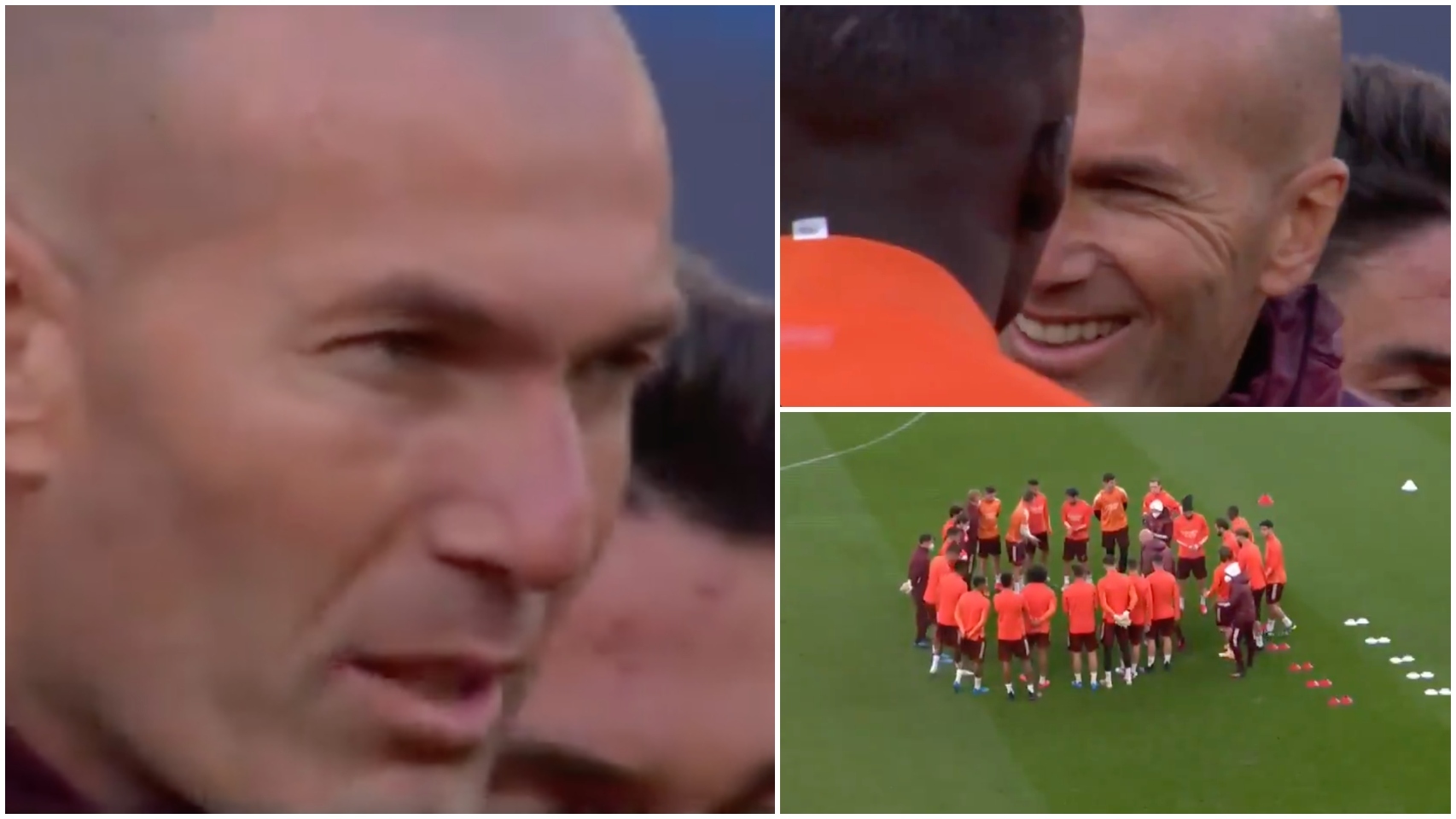 La charla de Zidane antes del Chelsea