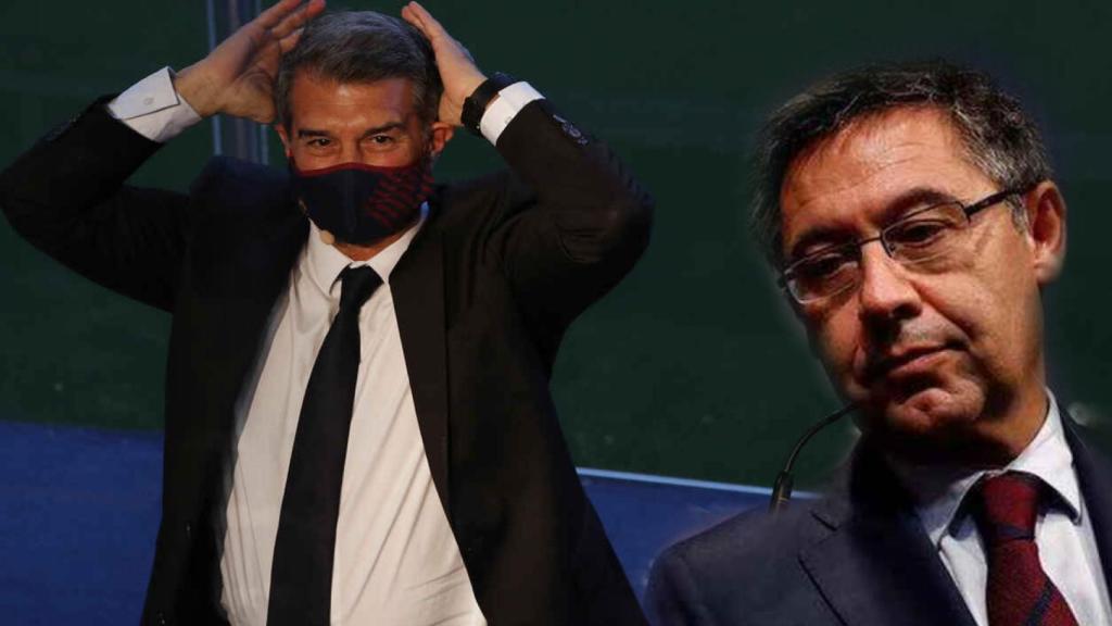 Joan Laporta y Josep María Bartomeu, en un fotomontaje