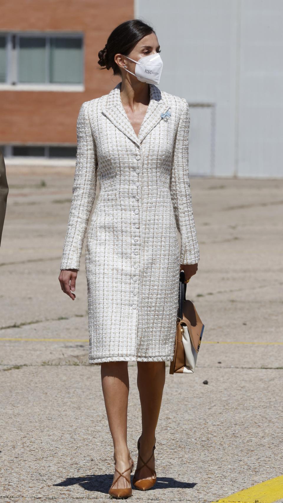 El 'outfit' que ha escogido la Reina para su último acto de la semana.