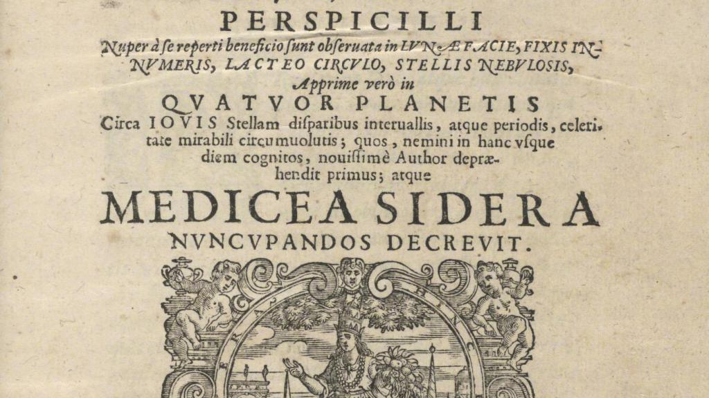 El 'Sidereus nuncius', la obra robada de Galileo.