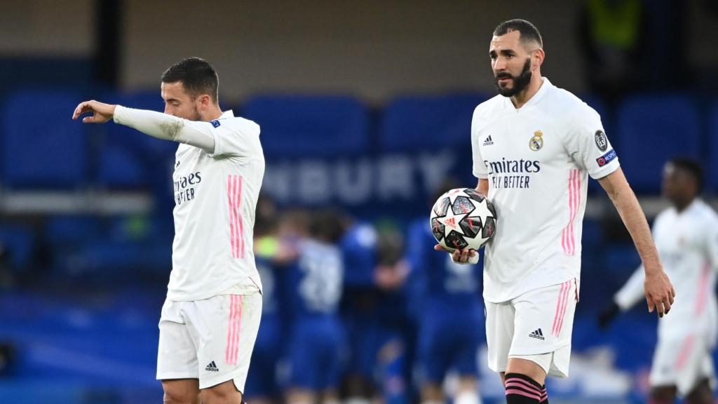Hazard y Benzema, en Champions League