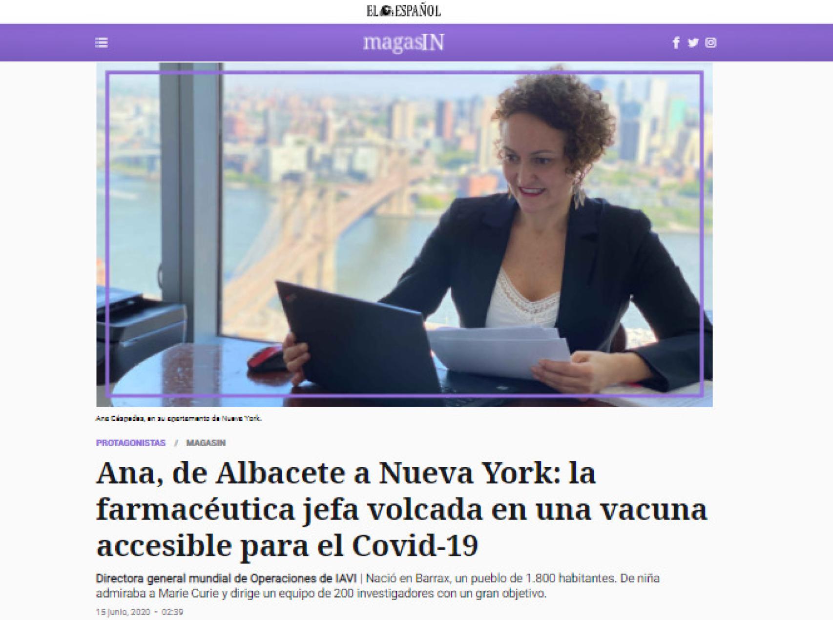 El reportaje de EL ESPAÑOL sobre Ana Céspedes.