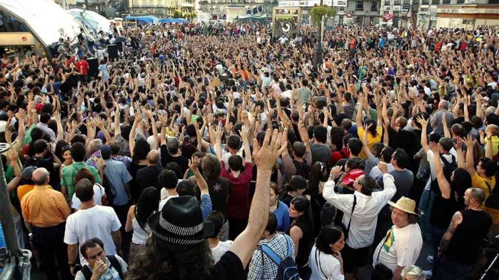 La Puerta del Sol, el 15 de mayo de 2011.