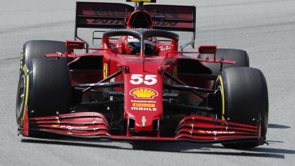 Carlos Sainz en la clasificación del Gran Premio de España de Fórmula 1
