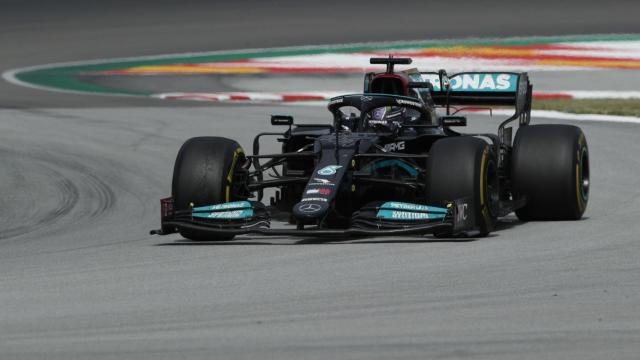 Lewis Hamilton en la carrera del Gran Premio de España de F1