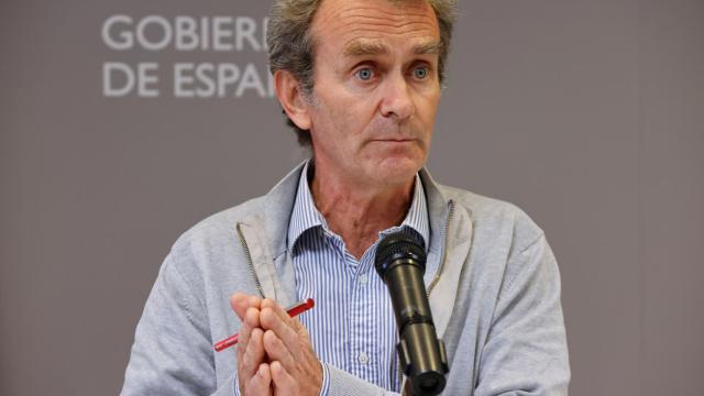 El director del CCAES, Fernando Simón, durante la rueda de prensa ofrecida este lunes.