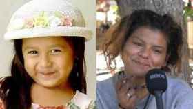 Sofía Juárez, la niña desaparecida, y la mujer que puede ser ella.