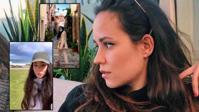 Carolina Monje en alguna de sus imágenes de su escapada a Portugal en un montaje de JALEOS.