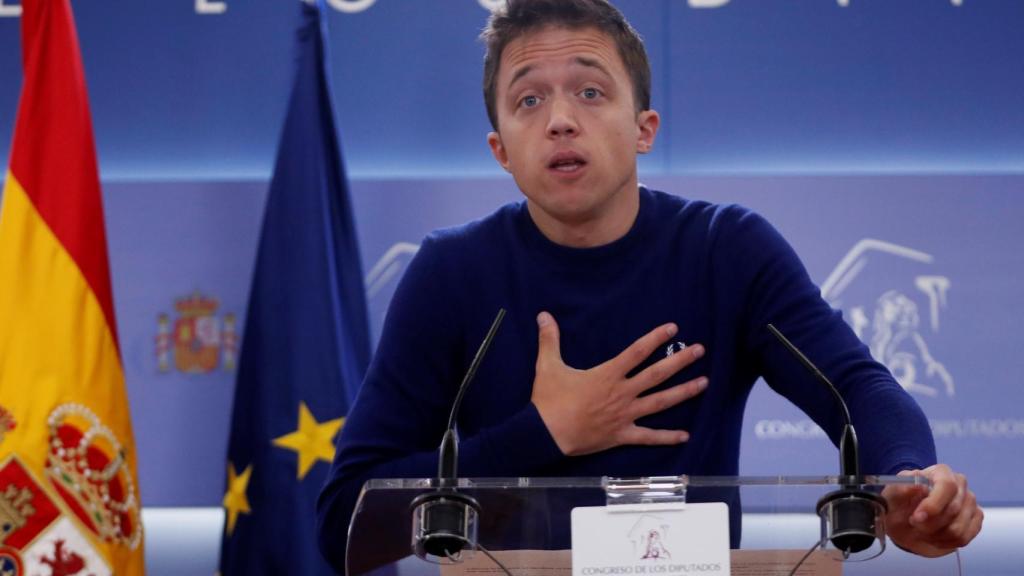 Íñigo Errejón, este martes en el Congreso.
