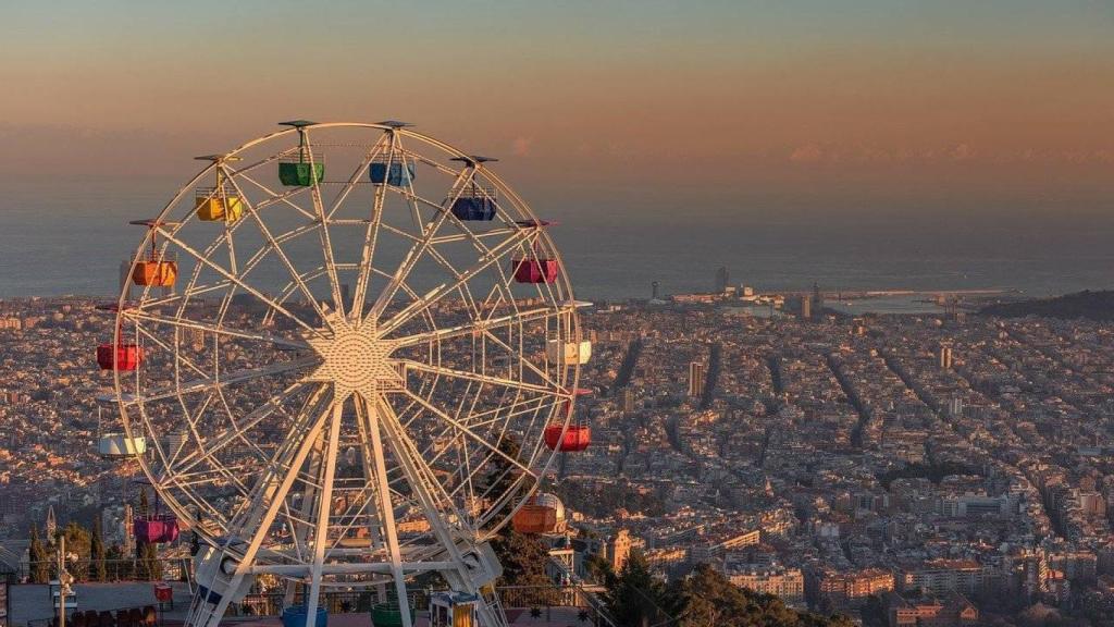Vista de Barcelona desde el Tibidabo.