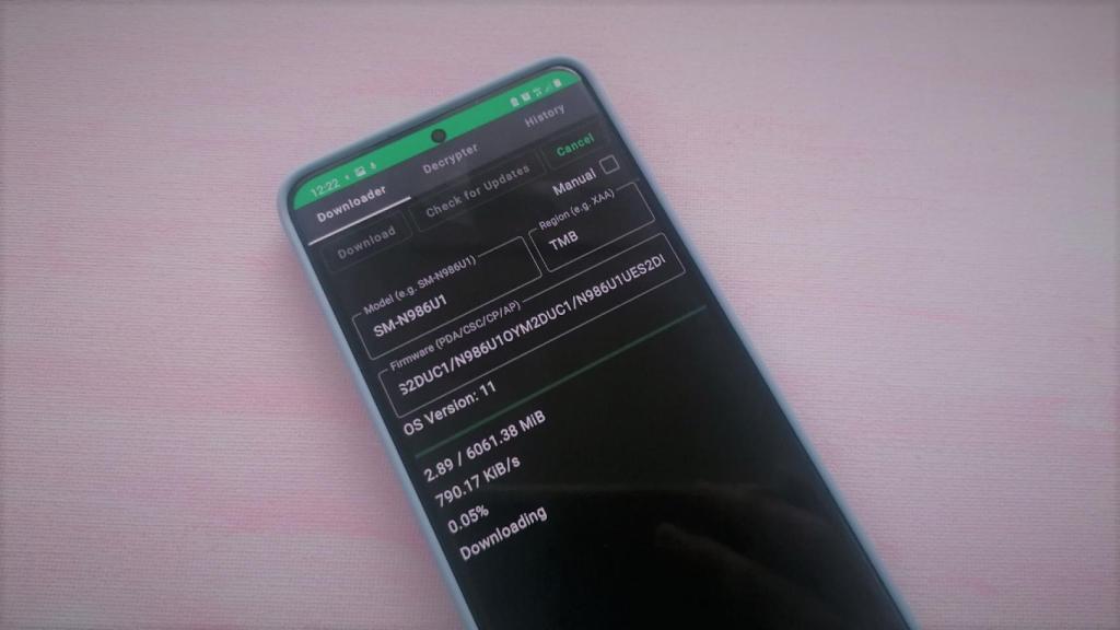 Samsung Firmware Downloader: descarga firmware directamente desde Samsung