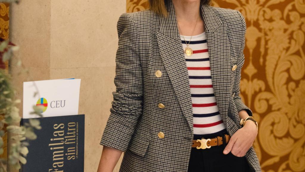 Tamara Falcó durante la presentación del libro 'Familias sin filtro: 15 preguntas para 15 mujeres'