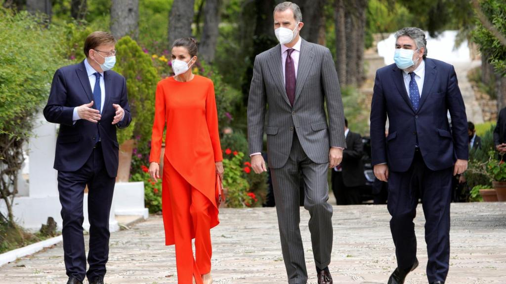 Los reyes Felipe VI y Letizia en Valencia.