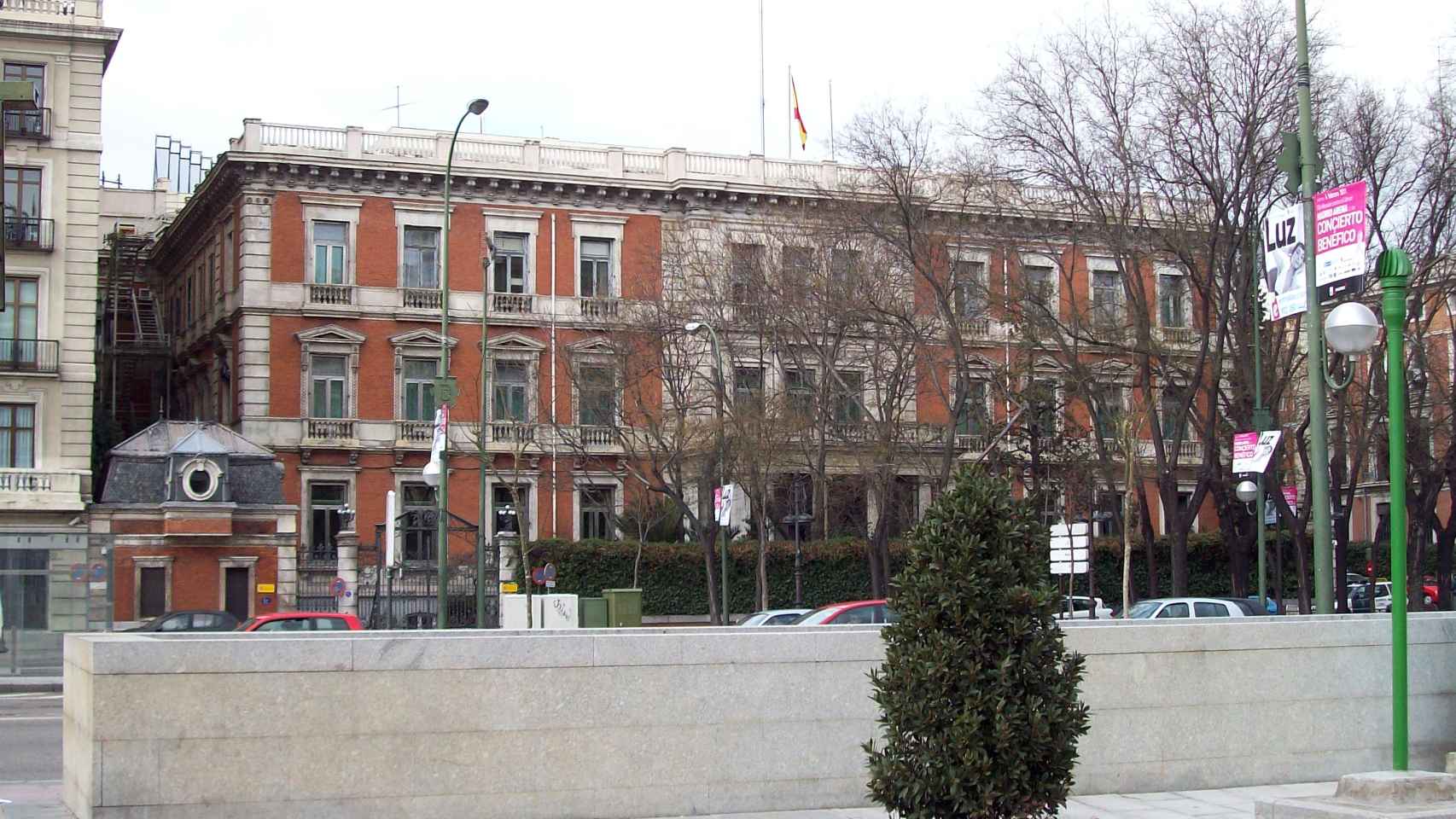 Imagen del palacio de Villamejor, sede del Ministerio de Política Territorial en Madrid.
