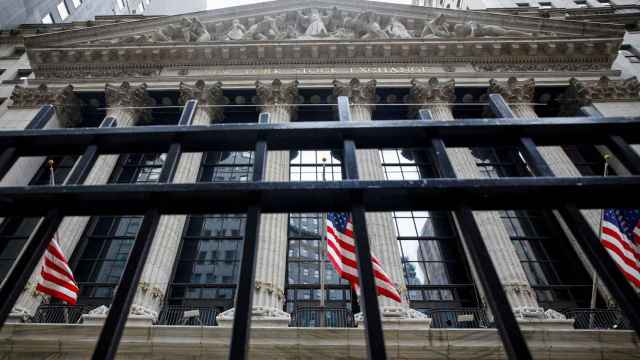 FILE PHOTO: The front facade of the NYSE is seen in New York