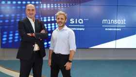 Luis Álvarez, CEO de SIA, y Carlos Beldarrain, director de Cloud Data y Tecnologías Avanzadas de Minsait.