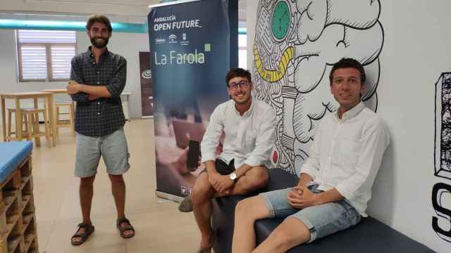 Los tres cofundadores malagueños de la startup Logistiko.