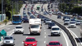 Estado del tráfico en la A6, carretera de A Coruña, en sentido salida de Madrid.