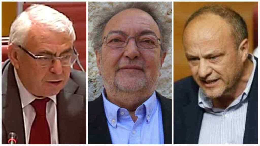 Pepe Cataluña, José Luis Vera y Rafa Rubio, tres socialistas investigados en el 'caso Azud'. EE
