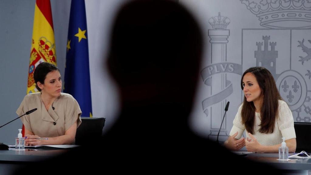 Irene Montero, durante la presentación del Plan de Transformación y Resiliencia.