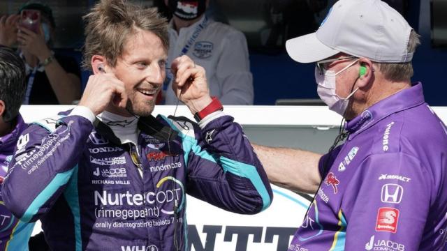 Grosjean, contento tras conseguir su primera pole en la IndyCar