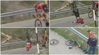 Vídeo: La escalofriante caída de Matej Mohoric en el Giro ...