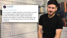 Luis Cepeda la lía en Twitter asegurando que paga un 62,5% de impuestos: Me parece un robo